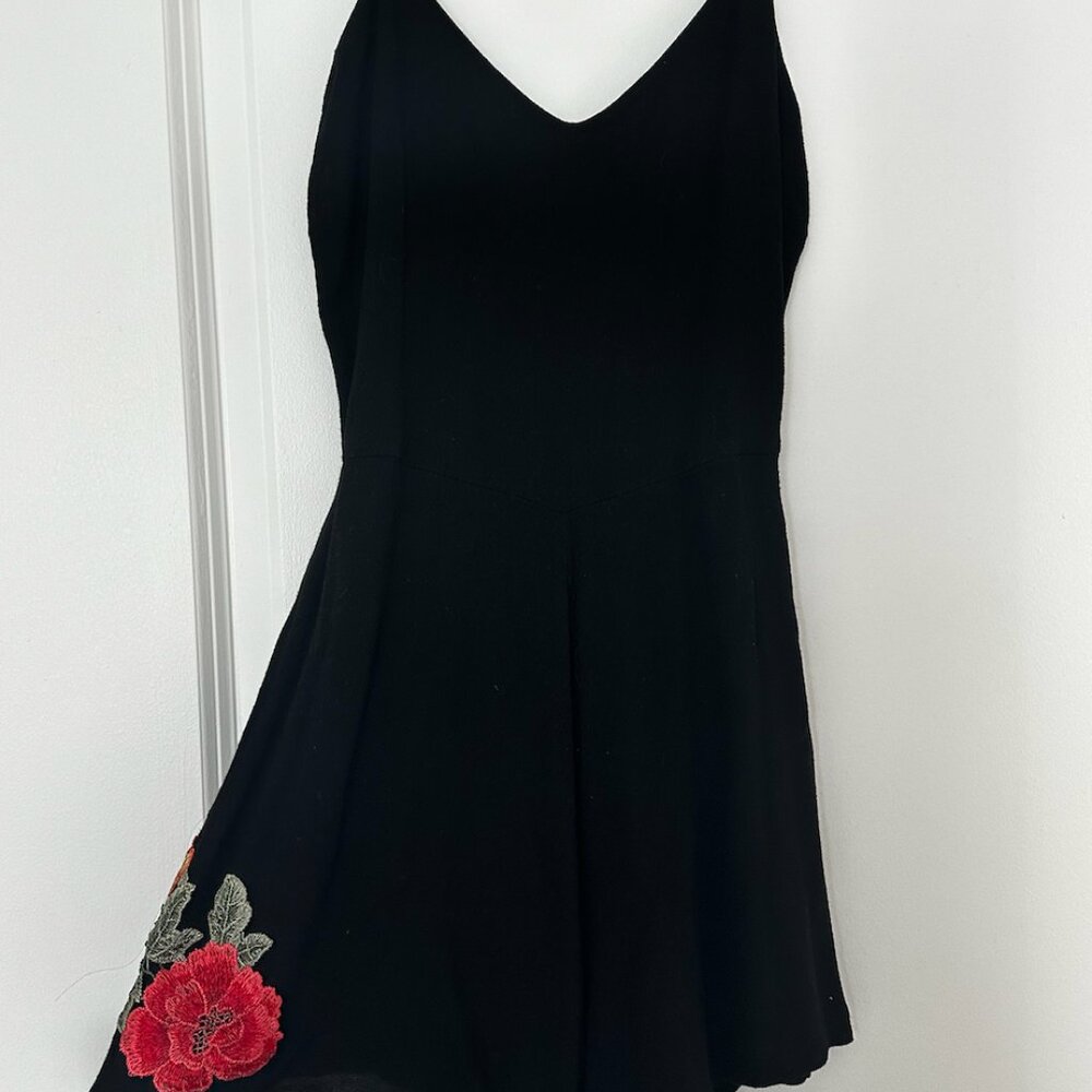 Dual Nature Short Black Romper